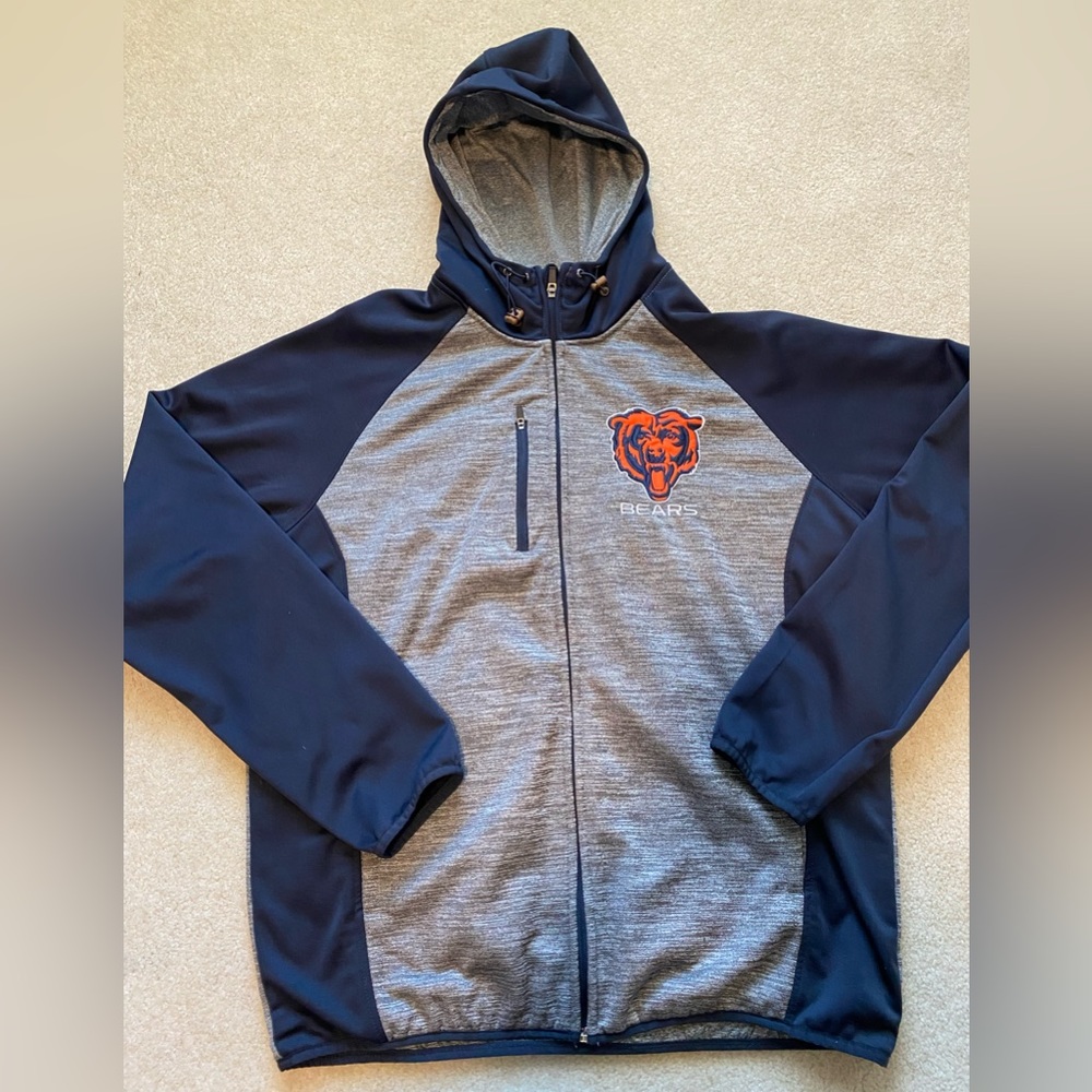 NFL Bears zip up hooded jacket